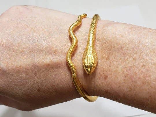 Egyptian Snake Cuff Bracelet - Adjustable