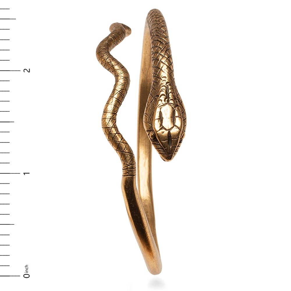 Egyptian Snake Cuff Bracelet - Adjustable