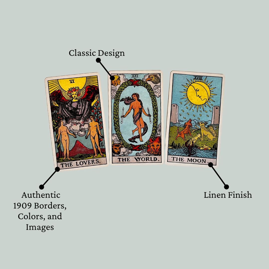 Classic 1909 Tarot Deck & Guide – Authentic 369
