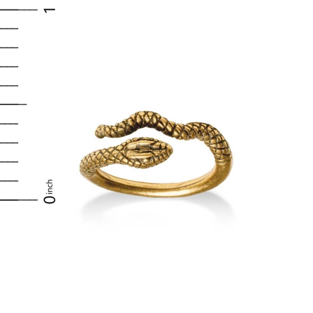 Egyptian Snake Ring - Adjustable