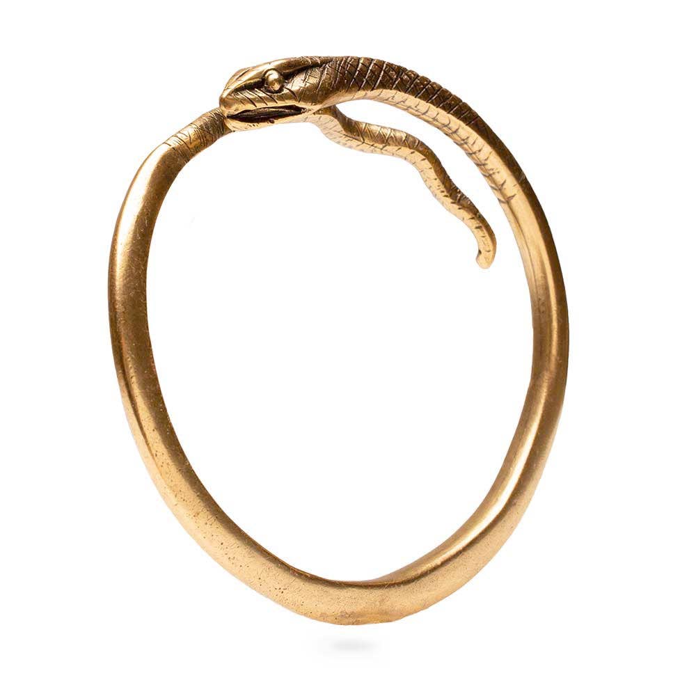 Egyptian Snake Cuff Bracelet - Adjustable