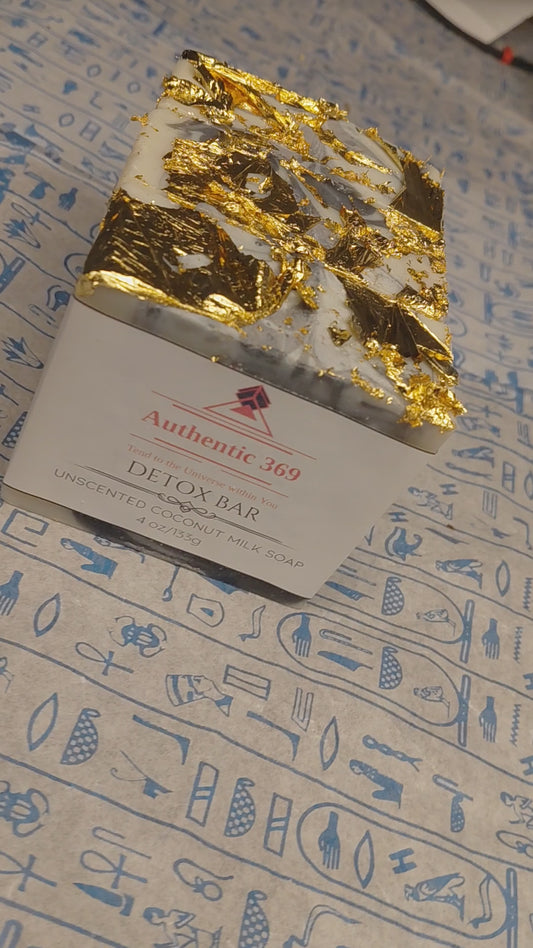 Detox Bar Soap Ehanced With 24k Gold (Real)